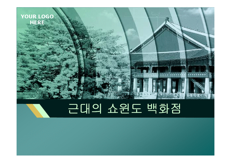 백화점의 역사화 서울에 미친 영향 및 향후 발전 방향-1페이지