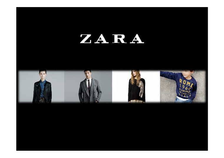 패션마케팅전략  자라 ZARA 브랜드 경쟁력 분석-1페이지