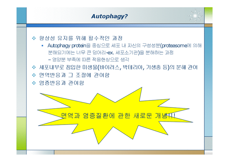 생화학  면역  염증질환과 자가포식(Autophagy)-3페이지
