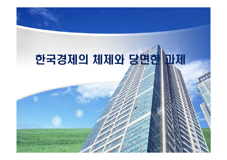 한국경제의 체제와 당면한 과제-1페이지