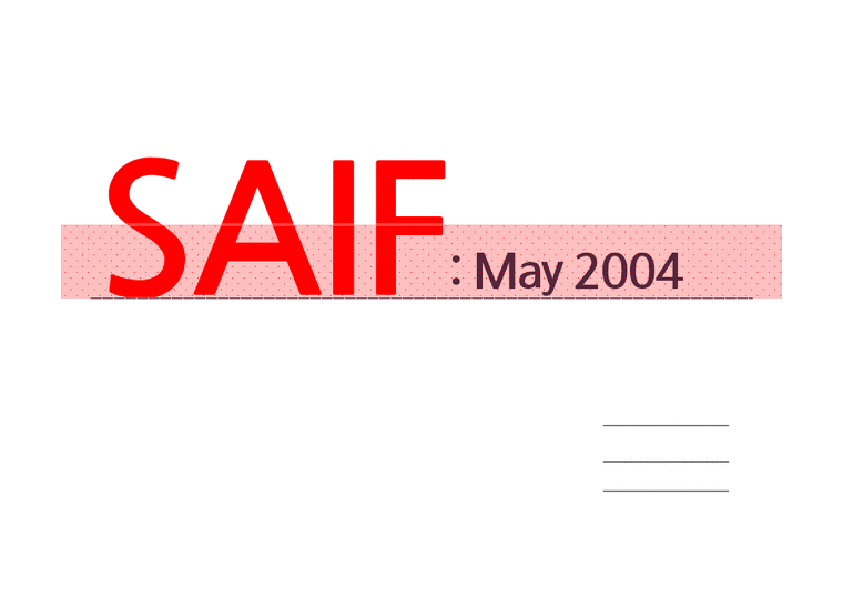 SAIF의 투자전략-1페이지