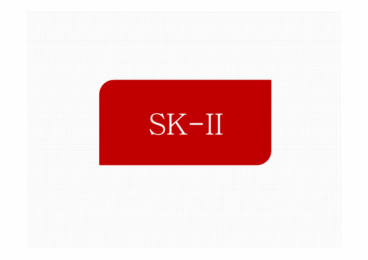마케팅  SK-II sk2 핵심역량-1페이지