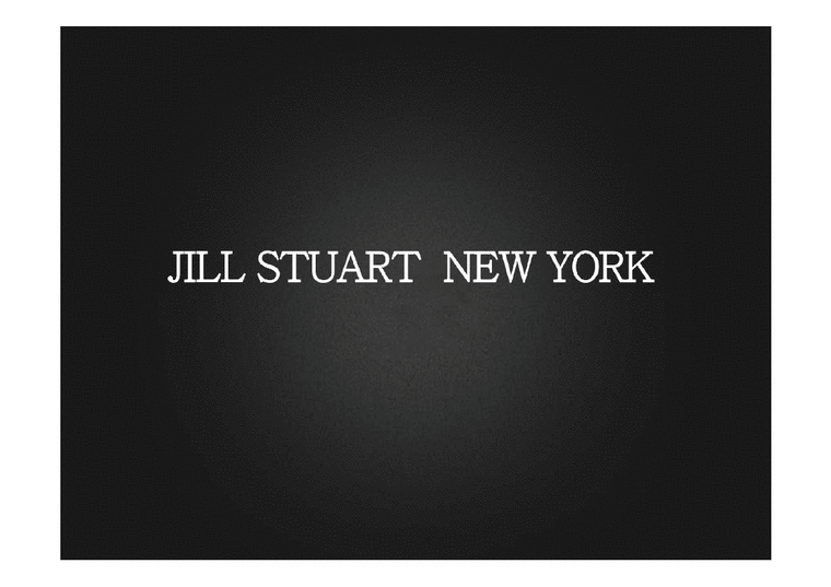 JILLSTUART NEW YORK SWOT  STP 마케팅 전략-1페이지