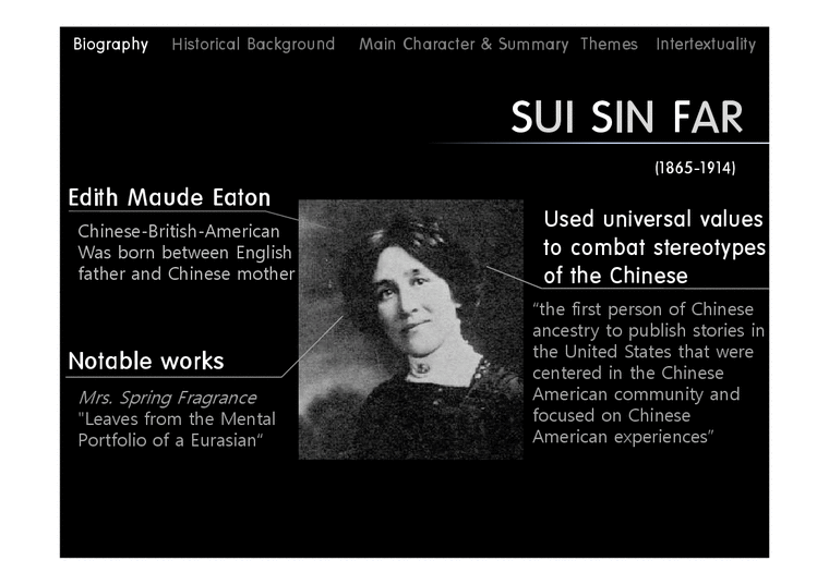 `Mrs. Spring Fragrance` 작품 분석(영문) 인문/교육