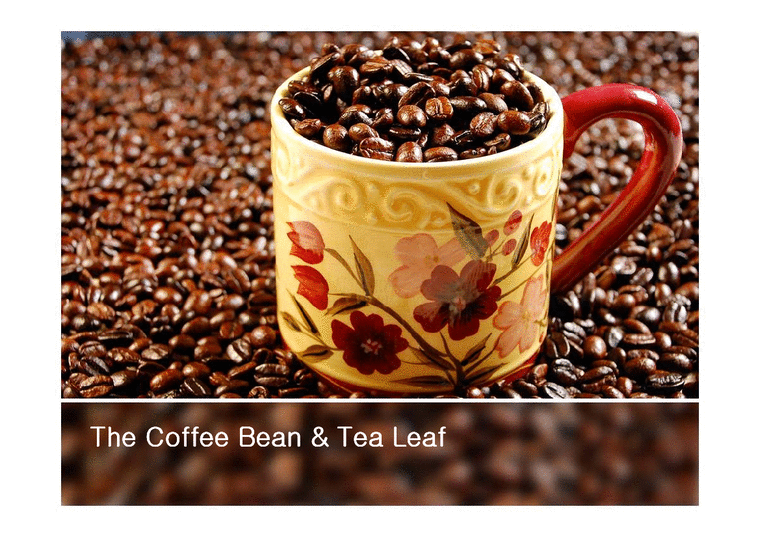 Coffee_Bean 커피빈 브랜드마케팅 서비스마케팅 글로벌경영 사례분석 swot stp 4p-1페이지