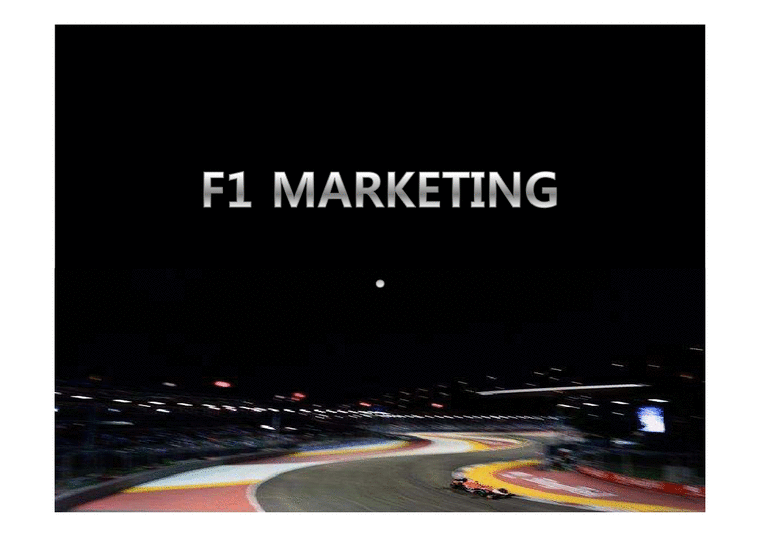 F1 마케팅 레포트-1페이지