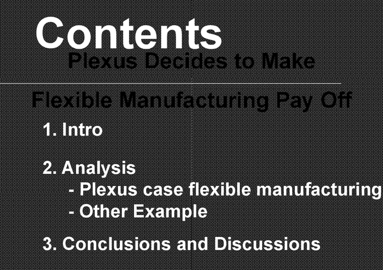 PLEXUS 유연생산(flexible manufacturing) 사례 연구(영문)-2페이지