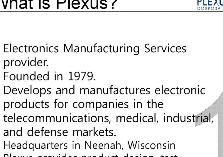 PLEXUS 유연생산(flexible manufacturing) 사례 연구(영문)-4페이지