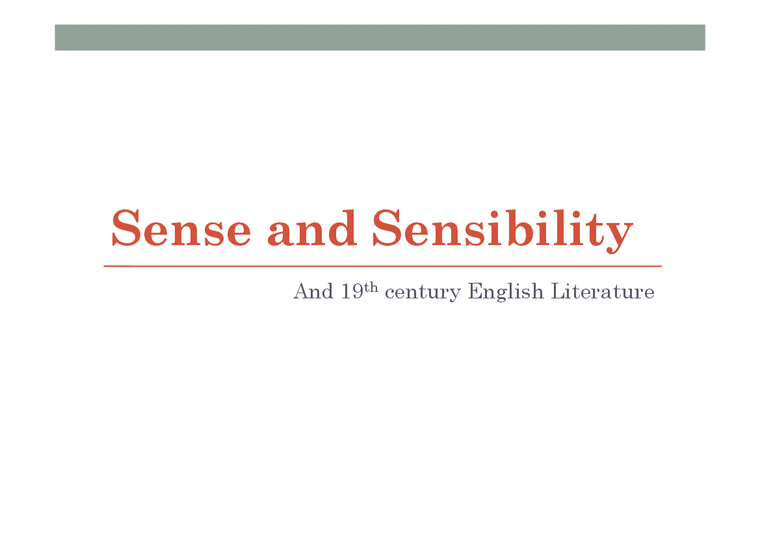 Sense and Sensibility 작품 연구(영문)-1페이지