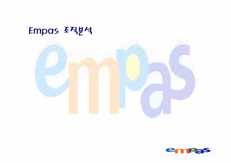 경영조직  Empas 엠파스 조직분석-1페이지