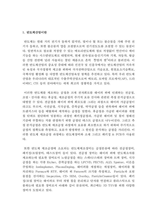 (한국산업의이해 A형) 한국의 반도체산업에 관해 논하시오-3페이지