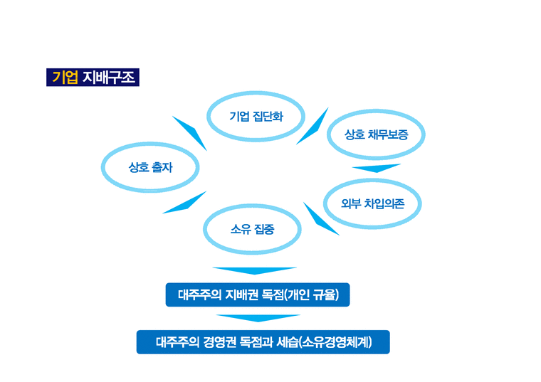 한국재벌기업의 기업지배구조의 문제 - 경제경영