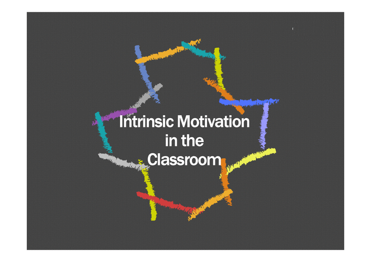 영어교육-Intrinsic Motivation in the Classroom-1페이지