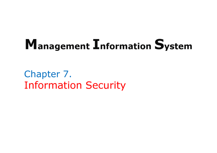 Chapter 7.Information Security-1페이지