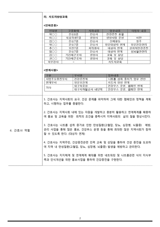 지역사회간호학실습 보고서 - 대구광역시 서구보건소-4페이지