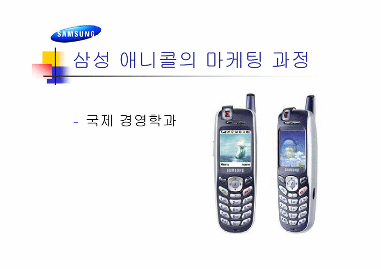 경영학원론  삼성 애니콜의 마케팅과정-1페이지