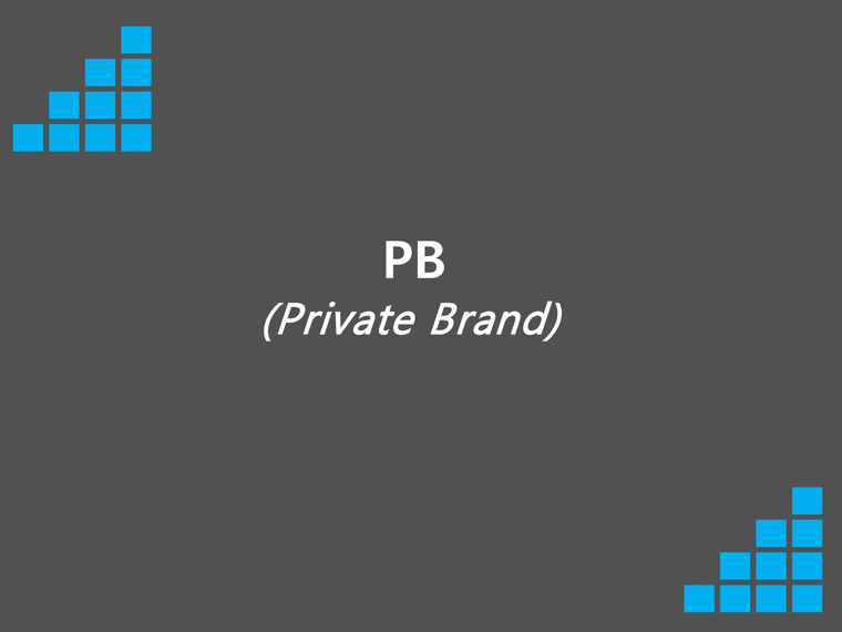 PB Private Brand 정의 등장배경 _¡ 유형 국내외 현황 경제적 효과 문제점 - 경제경영