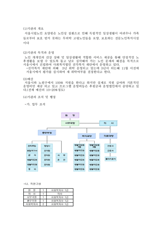 자원봉사활동보고서 서울시립노인-2페이지