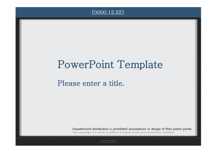 깔끔한 블루블랙 심플한 기본적인 발표양식 배경파워포인트 PowerPoint PPT 프레젠테이션-1페이지