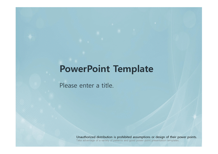 하늘색 예쁜 파스텔톤 깔끔한 예쁜 심플한 배경파워포인트 PowerPoint PPT 프레젠테이션-1페이지