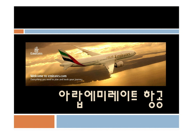 아랍에미레이트 항공 분석 보고서-1페이지