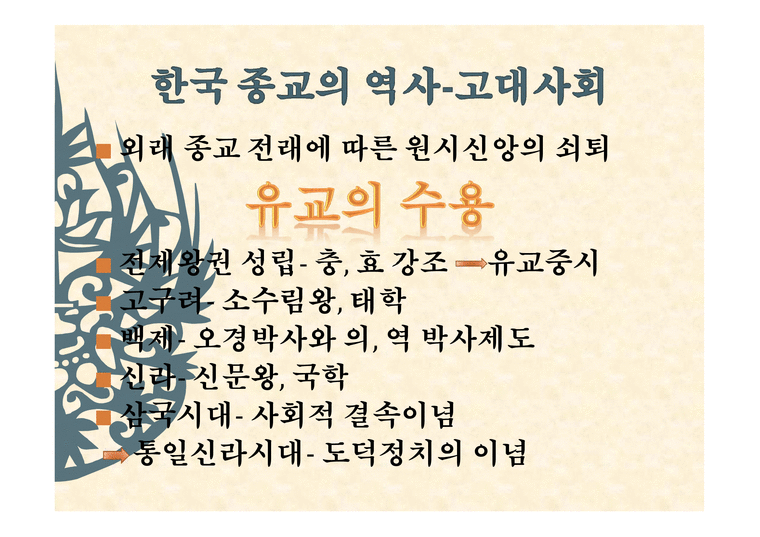 한국 종교에 대하여 역사 현황 문제점 나아갈 길-4페이지