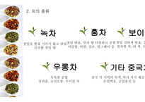 차의 정의 차의 종류 차 음용 방법 차의 효능 녹차 홍차 보이차 우롱차 - 사회과학