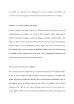(A+ English Essay) 인간의 자유와 권리 - Human freedom and rights-2페이지