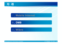 MIS  Mobile Internet(모바일인터넷)  DMB  Wibro(와이브로)-16페이지