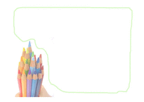 사물이미지  PPT배경-귀여운 색연필이미지 배경 PPT배경화면입니다.-9페이지