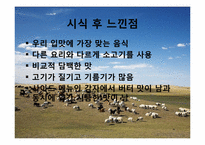 몽골의 식생활 레포트-16페이지