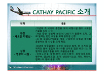 항공사 CATHAY PACIFIC 케세이 퍼시픽 온라인마케팅-7페이지