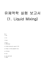 유체역학실험  LM(Liquid Mixing)-17페이지