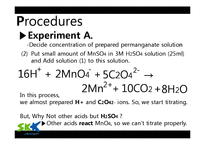 화학공학  산화 환원 적정 실험(Oxidation-Reduction Titration)(영문)-18페이지