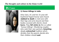 국제문화  이슬람 사상과 문화-Honor Killing(명예살인) 사례와 반대입장(영문)-9페이지