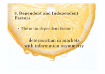 경제학 레몬이론(Lemon market theory)(영문) - 경제경영