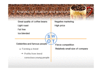 Coffee_Bean 커피빈 브랜드마케팅 서비스마케팅 글로벌경영 사례분석 swot stp 4p-11페이지