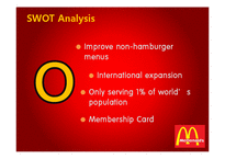 맥도날드 SWOT 분석(영문)-7페이지