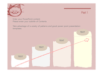 고양이표지 고양이 분홍색 귀여운 따뜻한 사랑 핑크 배경파워포인트 PowerPoint PPT 프레젠테이션-10페이지