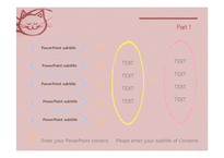 고양이표지 고양이 분홍색 귀여운 따뜻한 사랑 핑크 배경파워포인트 PowerPoint PPT 프레젠테이션-11페이지