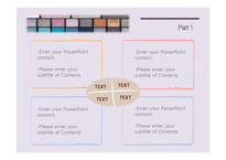 메이크업 패션 화장 뷰티 미용 색조 배경파워포인트 PowerPoint PPT 프레젠테이션-6페이지