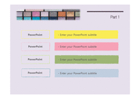 메이크업 패션 화장 뷰티 미용 색조 배경파워포인트 PowerPoint PPT 프레젠테이션-20페이지