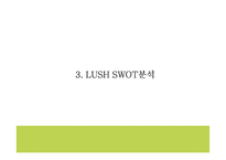 LUSH 러쉬 브랜드 성공요인과 마케팅 SWOT STP 4P전략과 LUSH 다양한 마케팅사례연구및 LUSH 미래전략제언 PPT ...