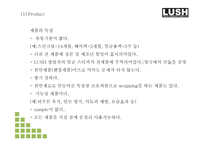 LUSH 러쉬 브랜드 성공요인과 마케팅 SWOT STP 4P전략과 LUSH 다양한 마케팅사례연구및 LUSH 미래전략제언 PPT ...