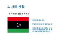 경영  국제협상 사례연구-리비아 핵 포기-10페이지