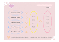 꽃 하트 사랑 따뜻한 예쁜 심플한 보라색하트 배경파워포인트 PowerPoint PPT 프레젠테이션-11페이지