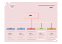 꽃 하트 사랑 따뜻한 예쁜 심플한 보라색하트 배경파워포인트 PowerPoint PPT 프레젠테이션-14페이지