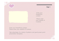 꽃 하트 사랑 따뜻한 예쁜 심플한 보라색하트 배경파워포인트 PowerPoint PPT 프레젠테이션-15페이지