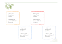 네잎클로버 행운상징 클로바 럭키 단순한 심플한 깔끔한 배경파워포인트 PowerPoint PPT 프레젠테이션-18페이지